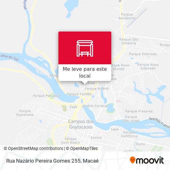 Rua Nazário Pereira Gomes 255 mapa