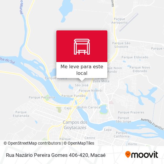 Rua Nazário Pereira Gomes 406-420 mapa