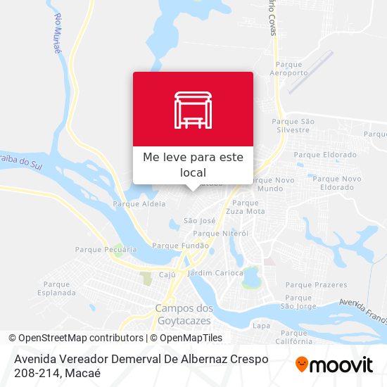 Avenida Vereador Demerval De Albernaz Crespo 208-214 mapa