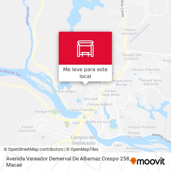 Avenida Vereador Demerval De Albernaz Crespo 258 mapa