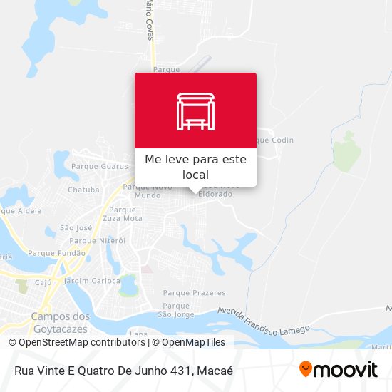 Rua Vinte E Quatro De Junho 431 mapa