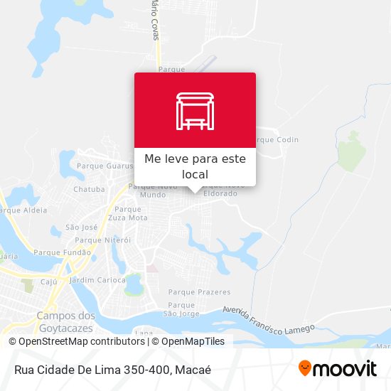 Rua Cidade De Lima 350-400 mapa