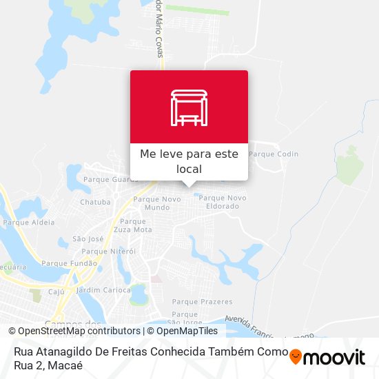 Rua Atanagildo De Freitas Conhecida Também Como Rua 2 mapa