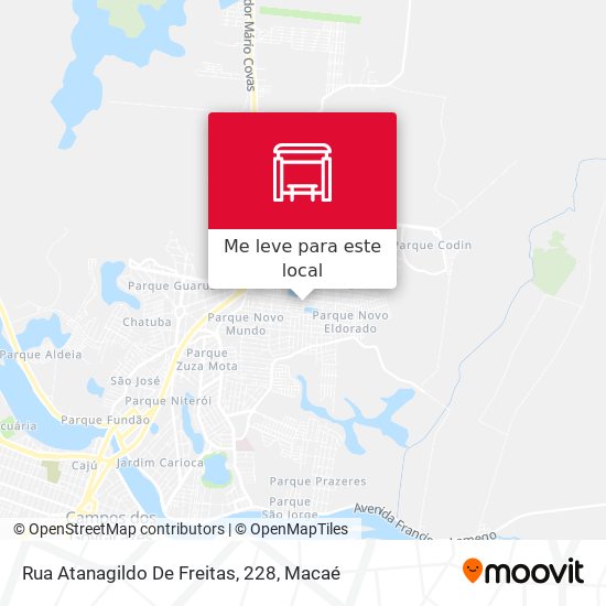 Rua Atanagildo De Freitas, 228 mapa