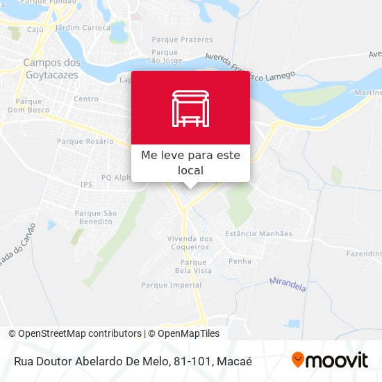 Rua Doutor Abelardo De Melo, 81-101 mapa