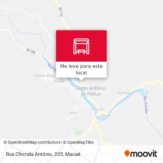 Rua Chicrala Antônio, 205 mapa