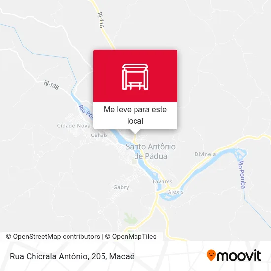 Rua Chicrala Antônio, 205 mapa
