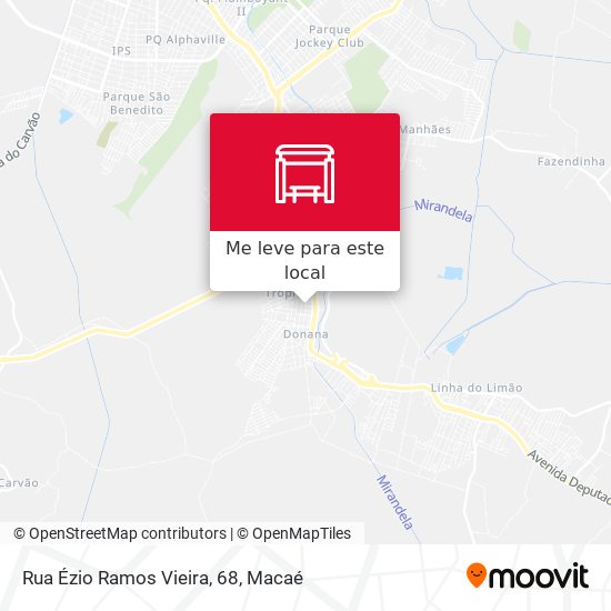 Rua Ézio Ramos Vieira, 68 mapa