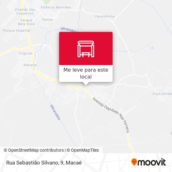 Rua Sebastião Silvano, 9 mapa