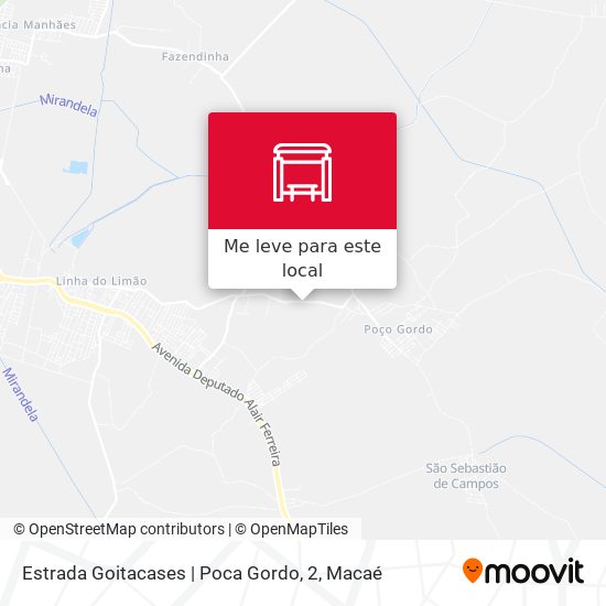 Estrada Goitacases | Poca Gordo, 2 mapa