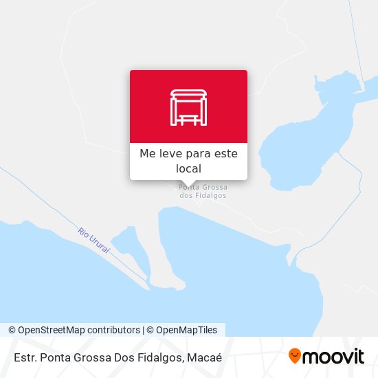Estr. Ponta Grossa Dos Fidalgos mapa