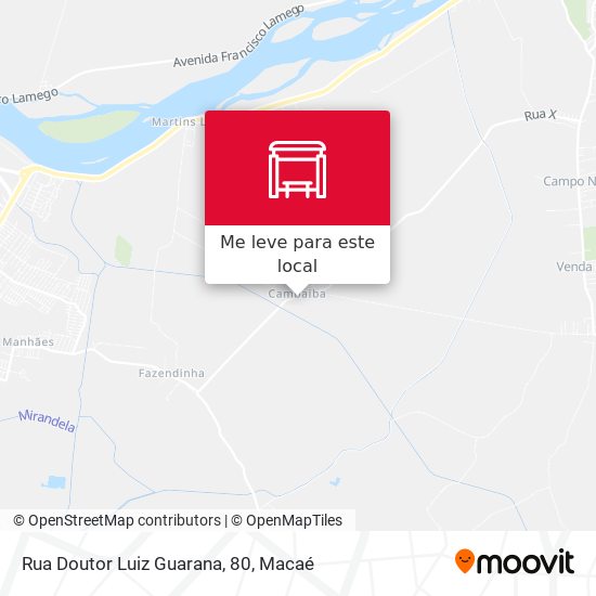 Rua Doutor Luiz Guarana, 80 mapa
