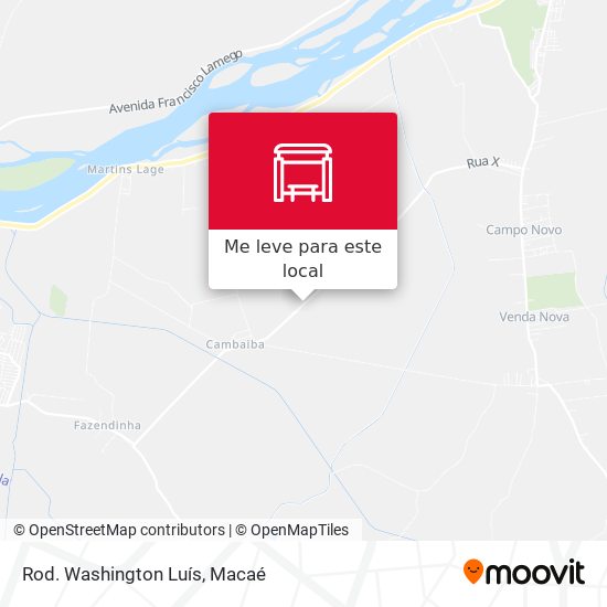 Rod. Washington Luís mapa