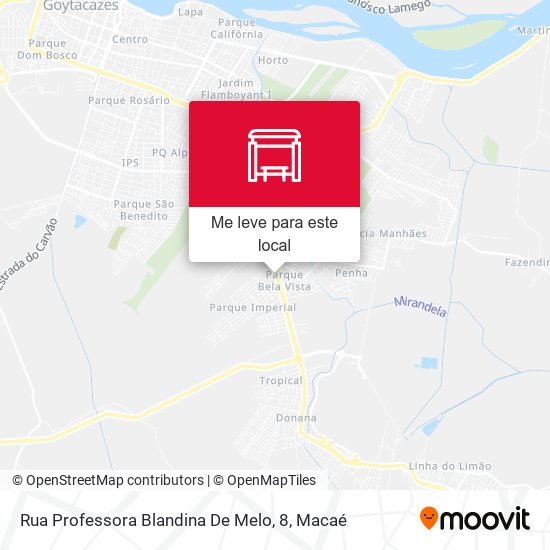 Rua Professora Blandina De Melo, 8 mapa