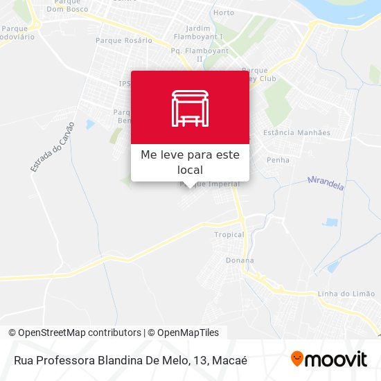 Rua Professora Blandina De Melo, 13 mapa
