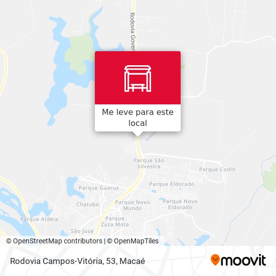 Rodovia Campos-Vitória, 53 mapa
