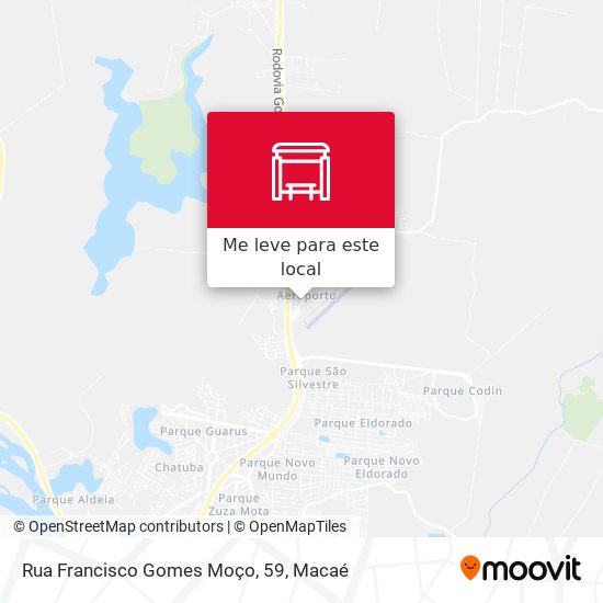 Rua Francisco Gomes Moço, 59 mapa