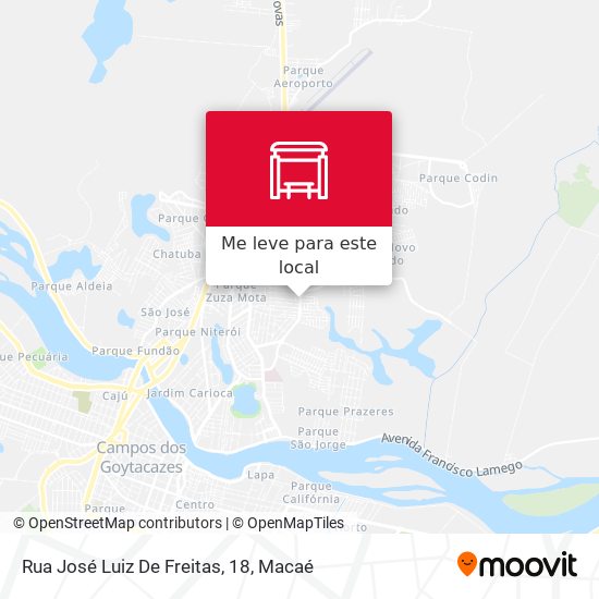 Rua José Luiz De Freitas, 18 mapa