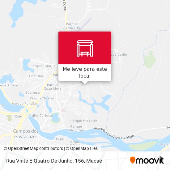 Rua Vinte E Quatro De Junho, 156 mapa
