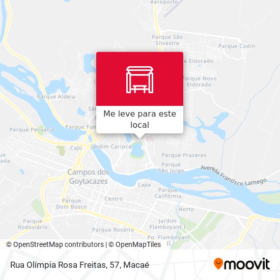 Rua Olímpia Rosa Freitas, 57 mapa