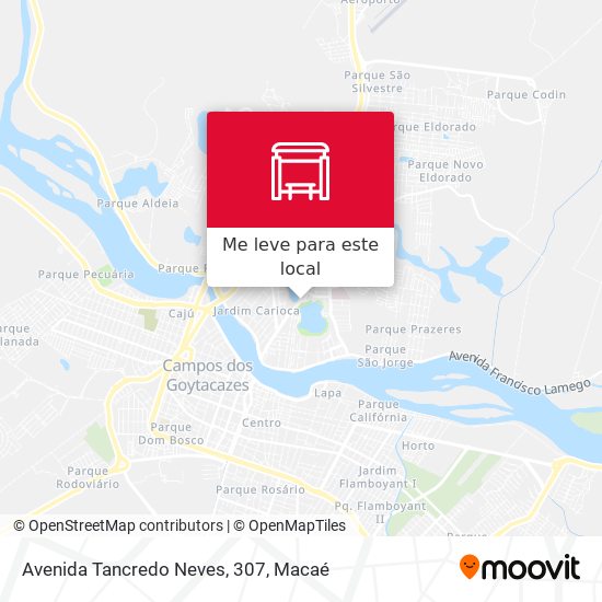 Avenida Tancredo Neves, 307 mapa