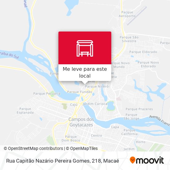 Rua Capitão Nazário Pereira Gomes, 218 mapa