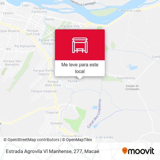 Estrada Agrovila Vl Manhense, 277 mapa