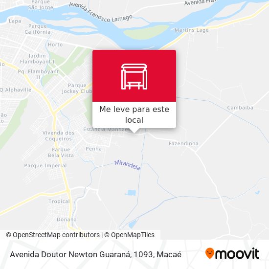 Avenida Doutor Newton Guaraná, 1093 mapa