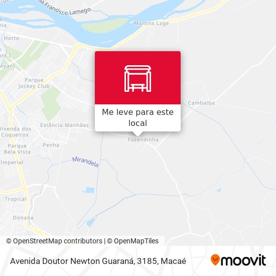 Avenida Doutor Newton Guaraná, 3185 mapa