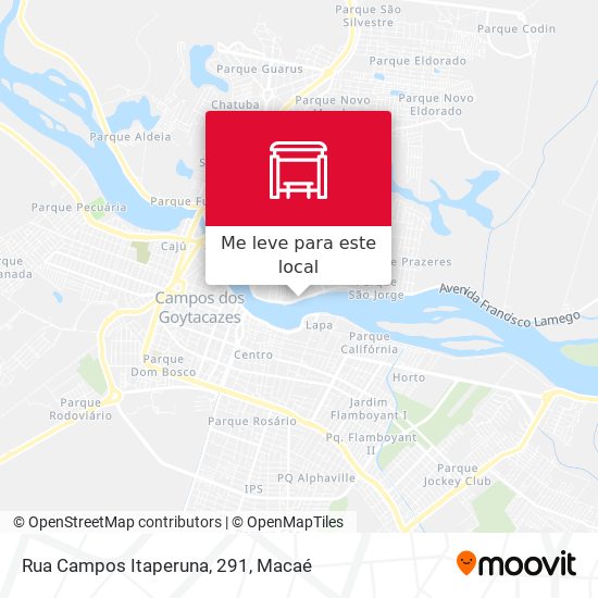 Rua Campos Itaperuna, 291 mapa