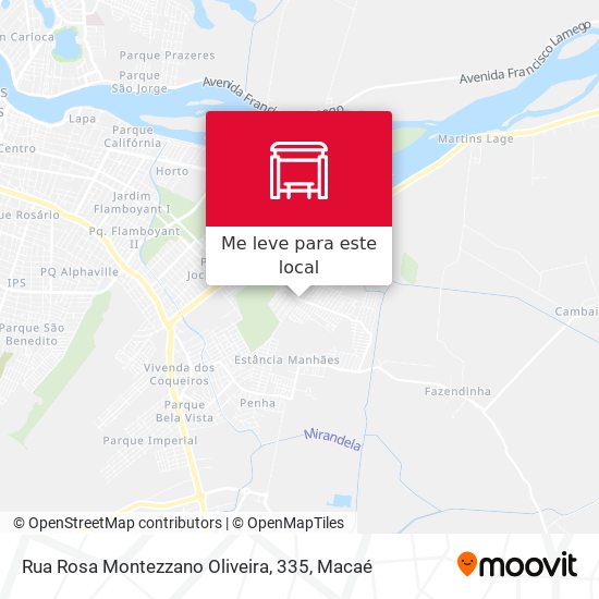 Rua Rosa Montezzano Oliveira, 335 mapa