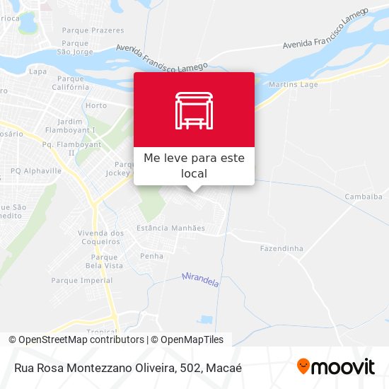Rua Rosa Montezzano Oliveira, 502 mapa