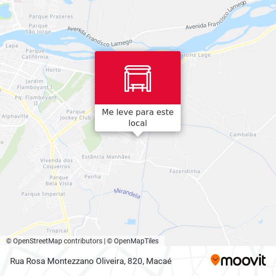 Rua Rosa Montezzano Oliveira, 820 mapa