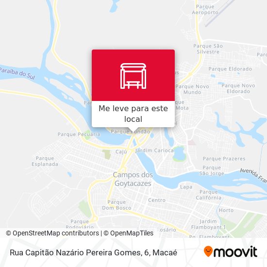 Rua Capitão Nazário Pereira Gomes, 6 mapa
