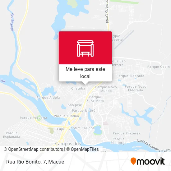 Rua Rio Bonito, 7 mapa