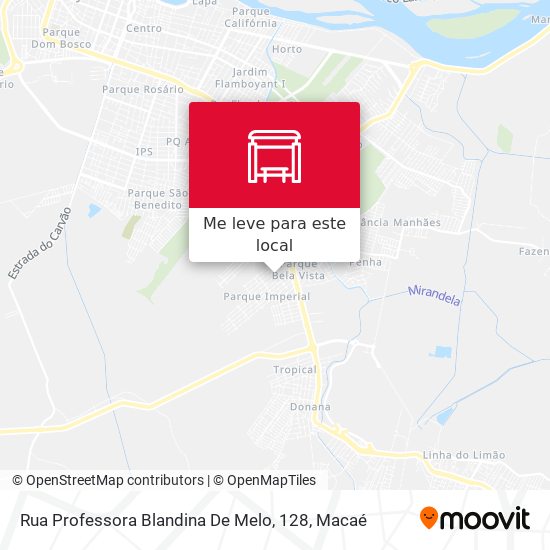 Rua Professora Blandina De Melo, 128 mapa