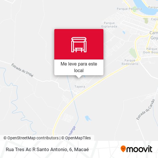 Rua Tres Ac R Santo Antonio, 6 mapa