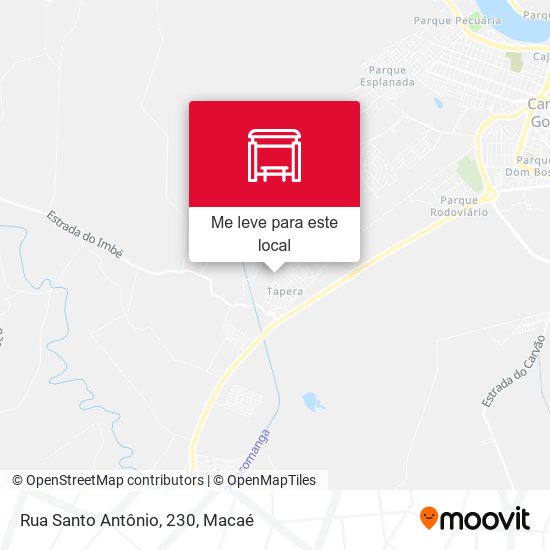 Rua Santo Antônio, 230 mapa