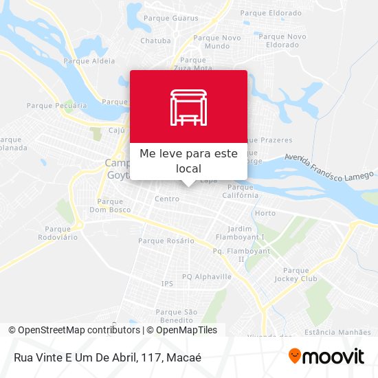 Rua Vinte E Um De Abril, 117 mapa
