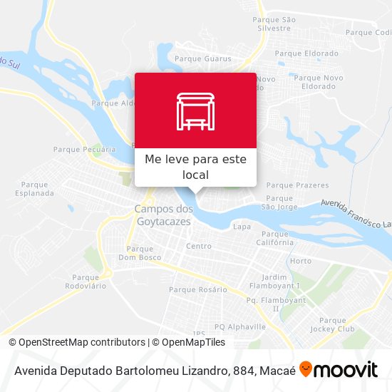 Avenida Deputado Bartolomeu Lizandro, 884 mapa