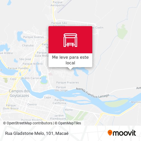Rua Gladstone Melo, 101 mapa