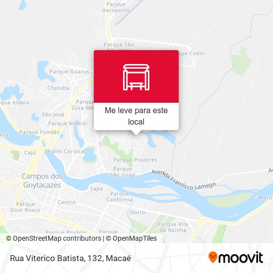 Rua Viterico Batista, 132 mapa