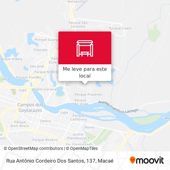 Rua Antônio Cordeiro Dos Santos, 137 mapa