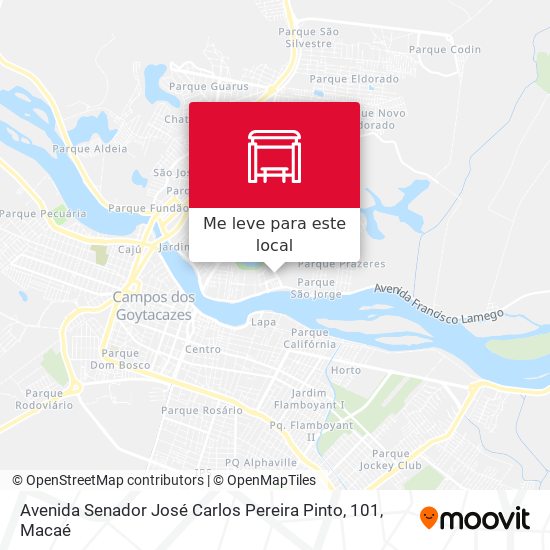 Avenida Senador José Carlos Pereira Pinto, 101 mapa