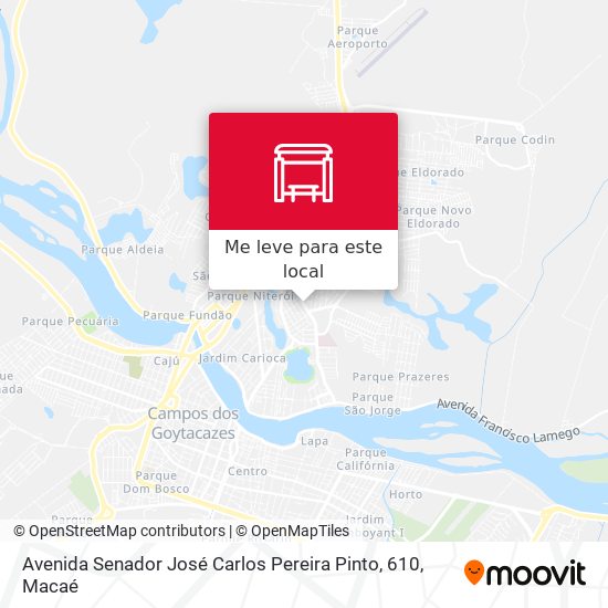 Avenida Senador José Carlos Pereira Pinto, 610 mapa