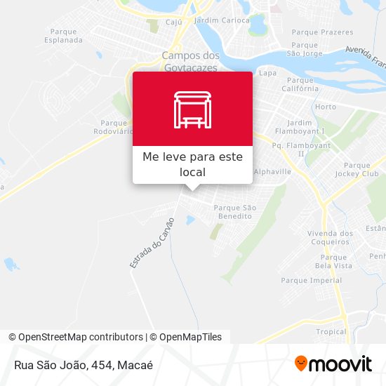 Rua São João, 454 mapa
