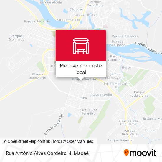 Rua Antônio Alves Cordeiro, 4 mapa