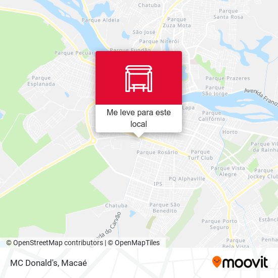 MC Donald's mapa