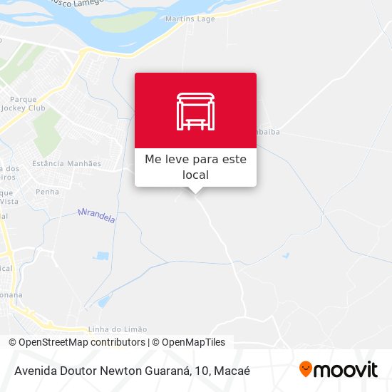 Avenida Doutor Newton Guaraná, 10 mapa
