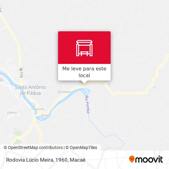 Rodovia Lúcio Meira, 1960 mapa